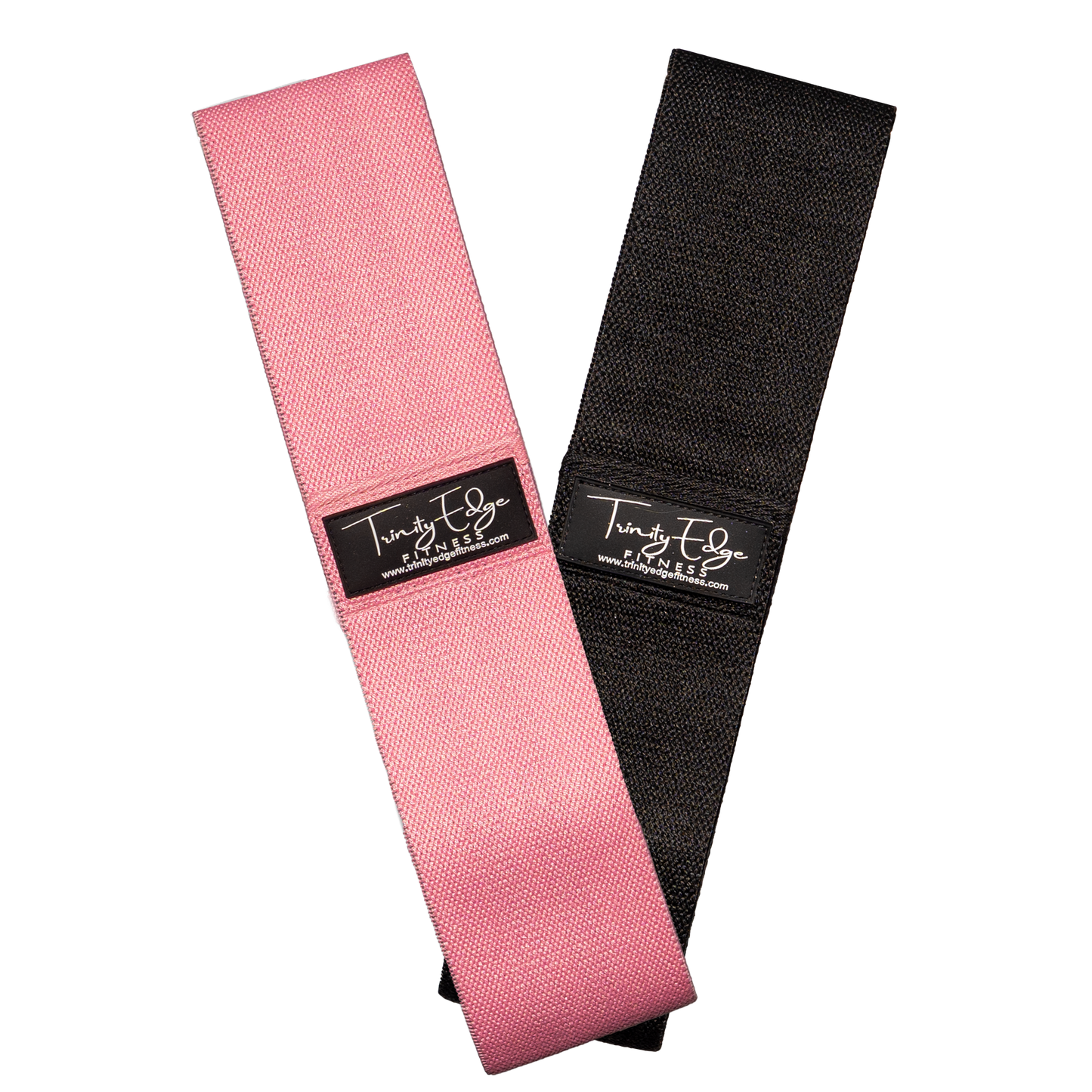 Set of 2 Resistance Bands - Pink & Black (Glute Bands)